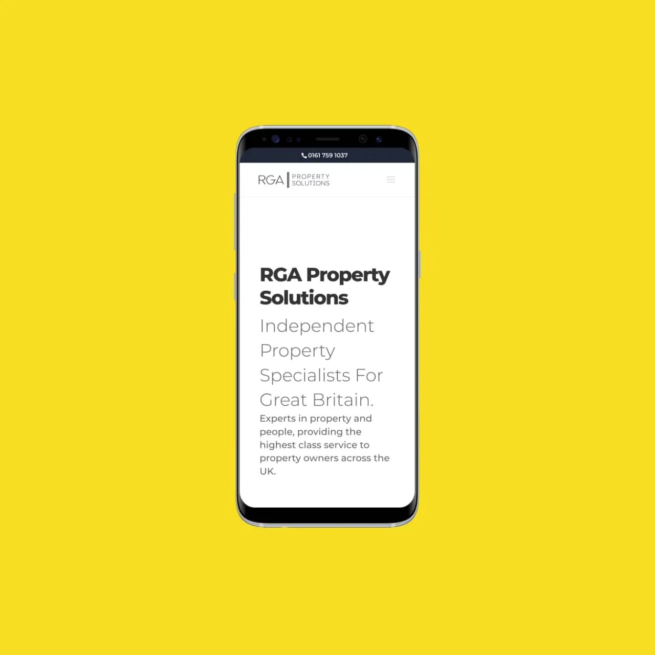 RGA Property Solutions — screenshot