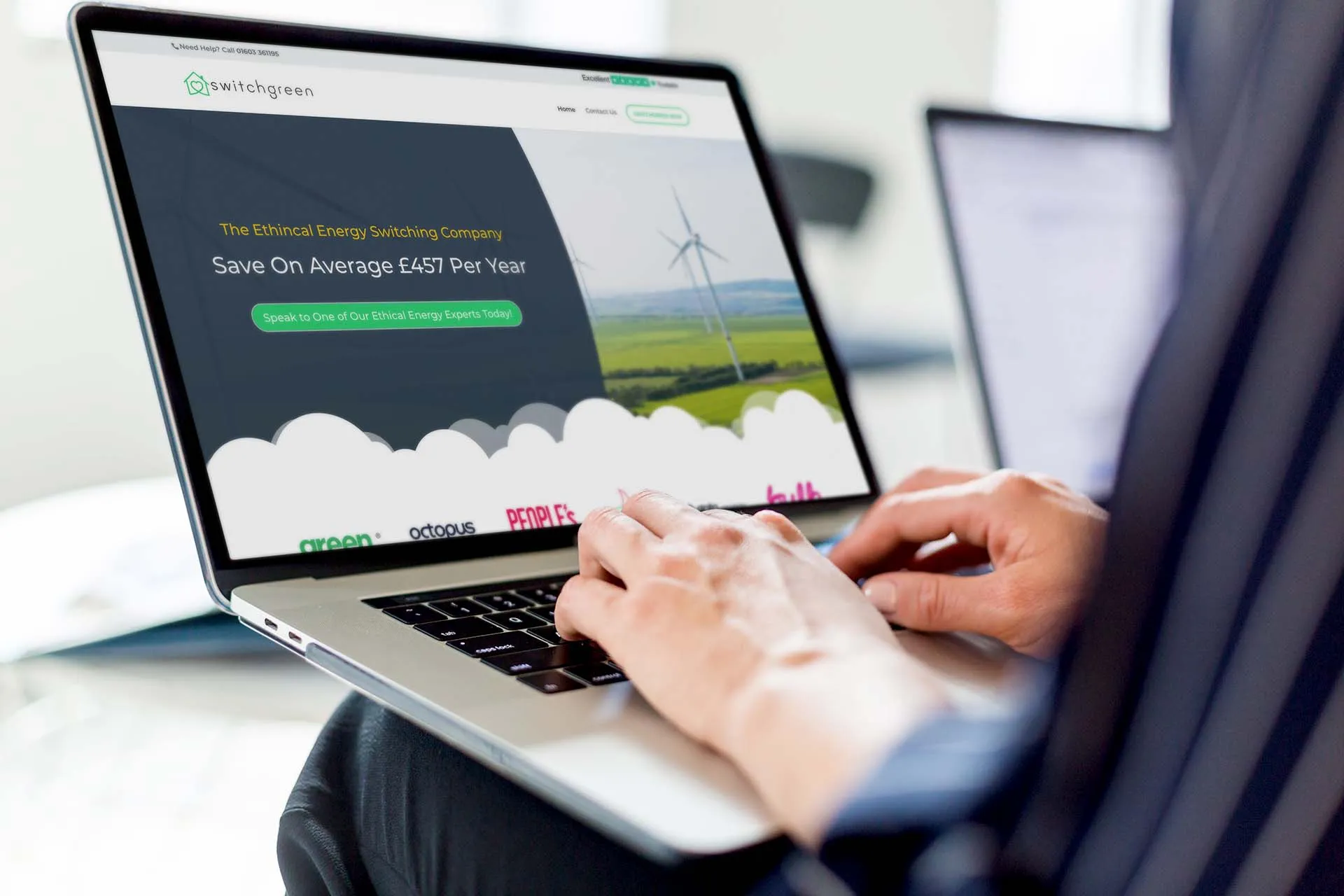 WordPress Web Design for Switchgreen — screenshot