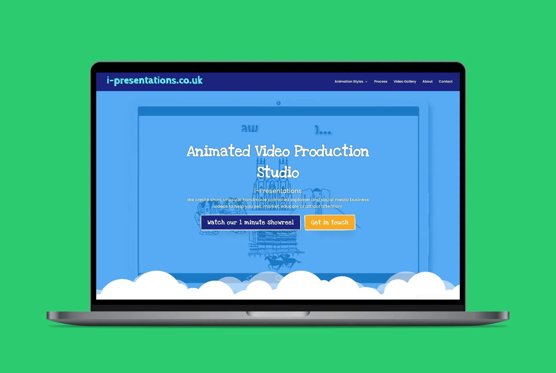 WordPress web design for i-Presentations — screenshot